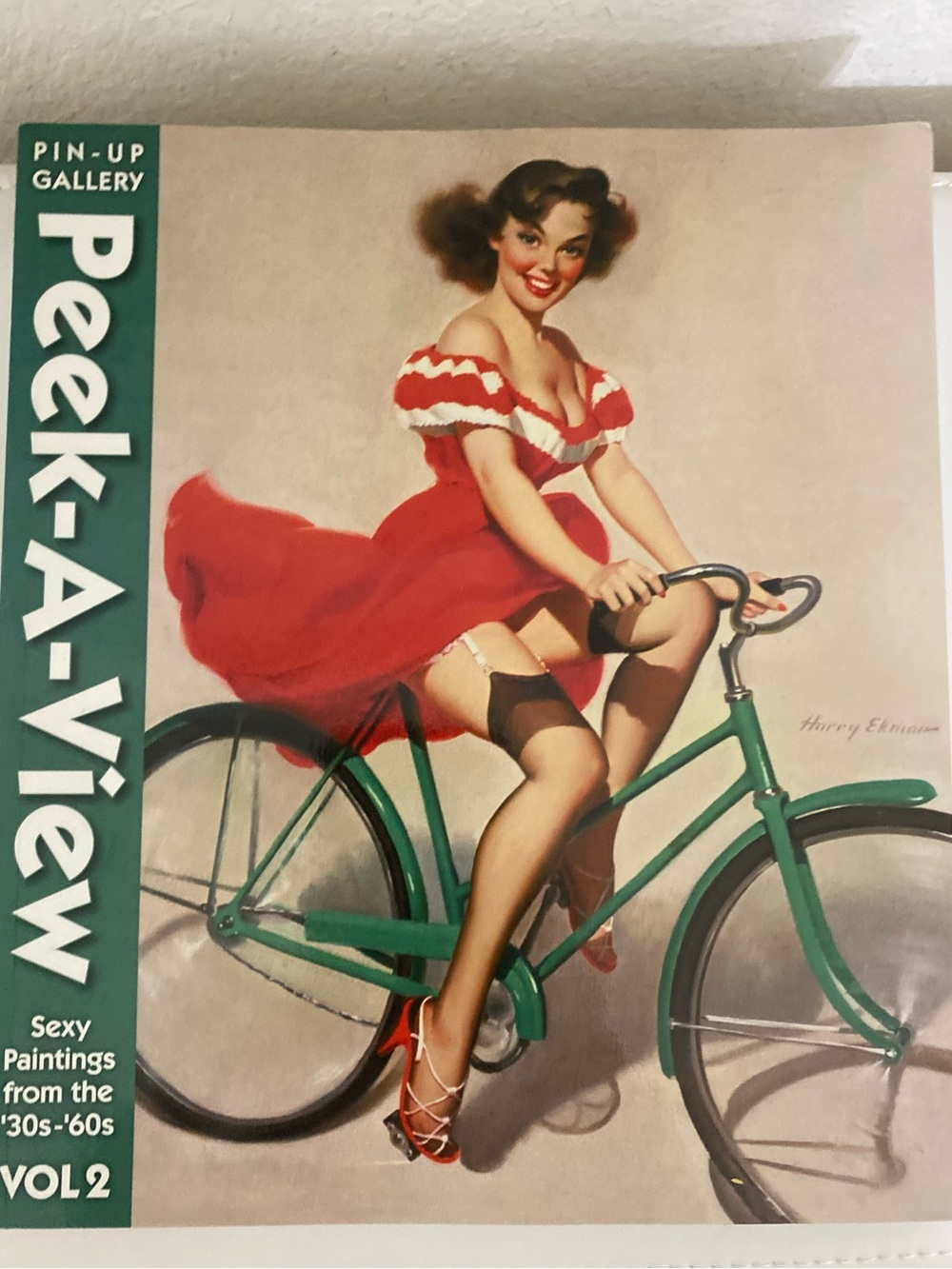 Peek-A-View Pin-Up Gallery Vol 2 Art Book Harry Ekman Cover Vintage Paintings